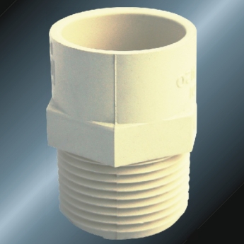ASTMD2846 Water Supply Cpvc Male Adaptor Milk Yellow 