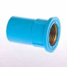 UPVC JIS K-6743 Pressure Faucet Socket Brass Insert 