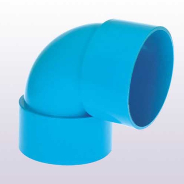 UPVC JIS K-6739 Drainage Elbow 90° Blue Color 