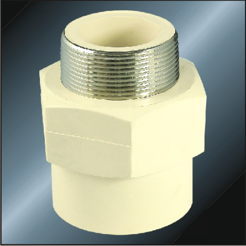 DINPN16 Water Supply Upvc Male Socket Brass Grey 